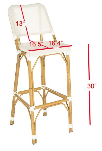 Safavieh Indoor - Outdoor Bar Stool, Reduced Price 2172709820 FOX5208C