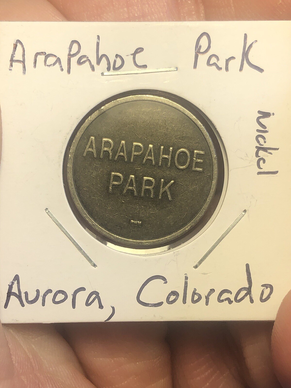 Advertisement Token - Arapahoe Park - Aurora, Colorado