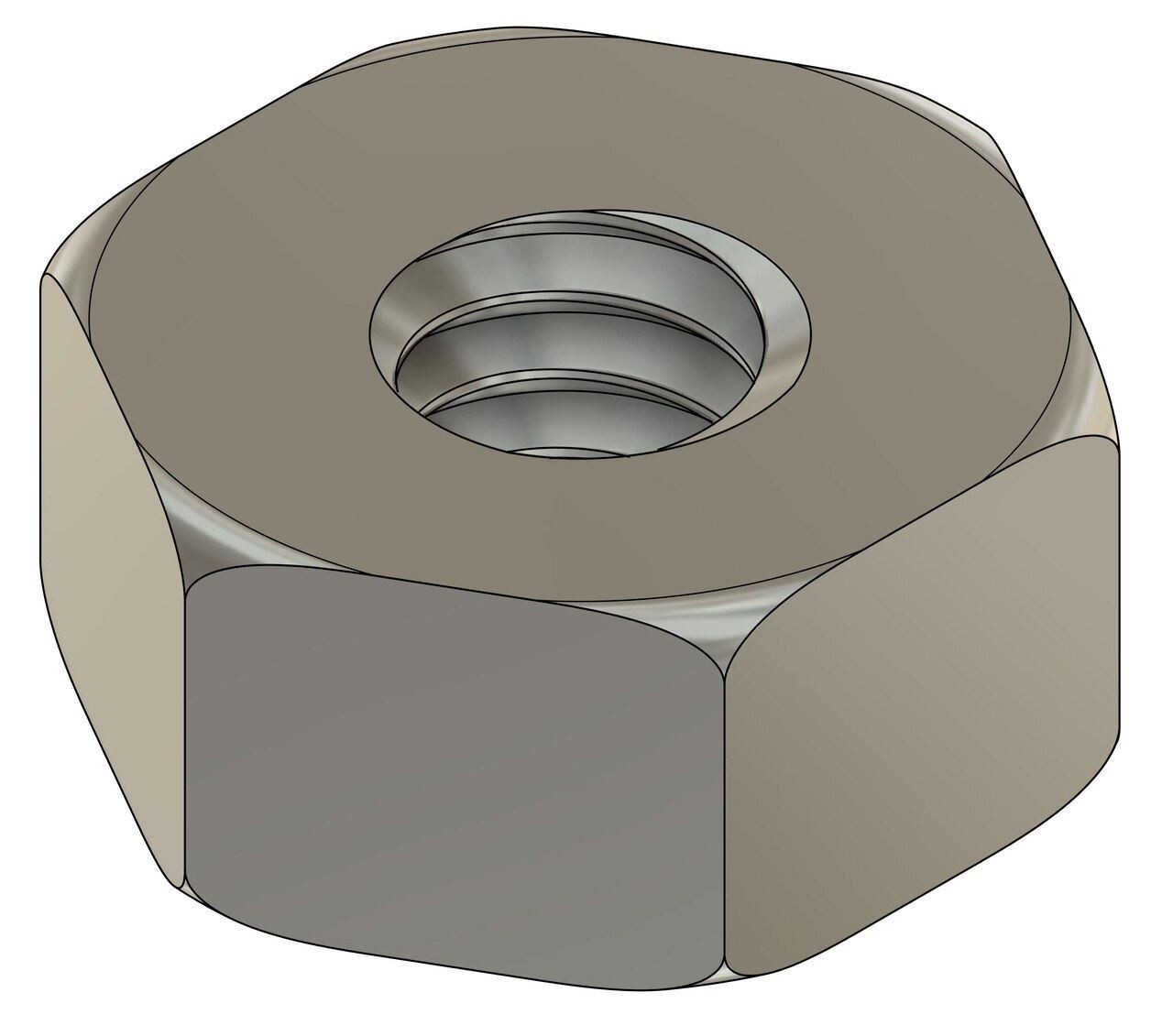 M1.2 Hex Nut, Stainless Steel, 100 Count #11201