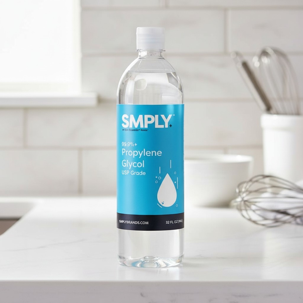32 oz of SMPLY USP Grade 99.9% Pure Propylene Glycol - Odorless & Tasteless