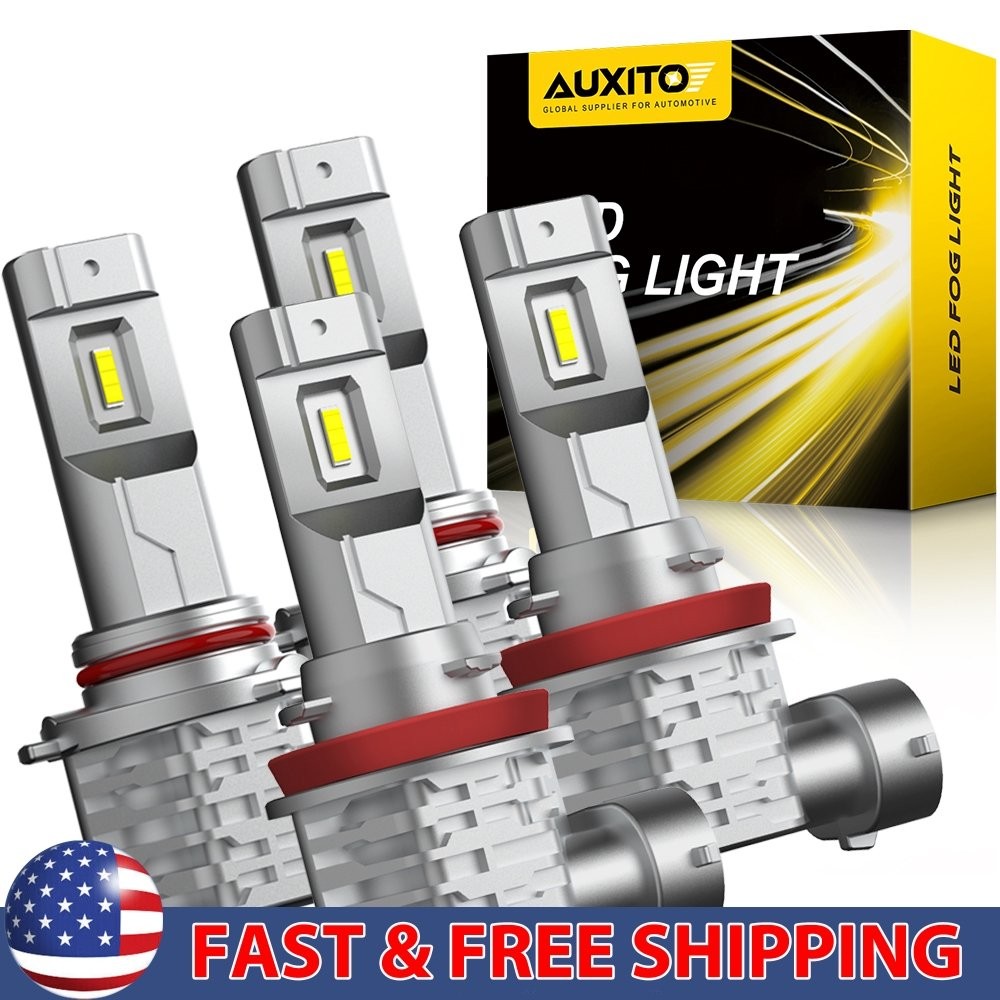 9005+H11 LED Headlight Super Bulbs Bright Kit 6500K White High/Low Beam lot Set