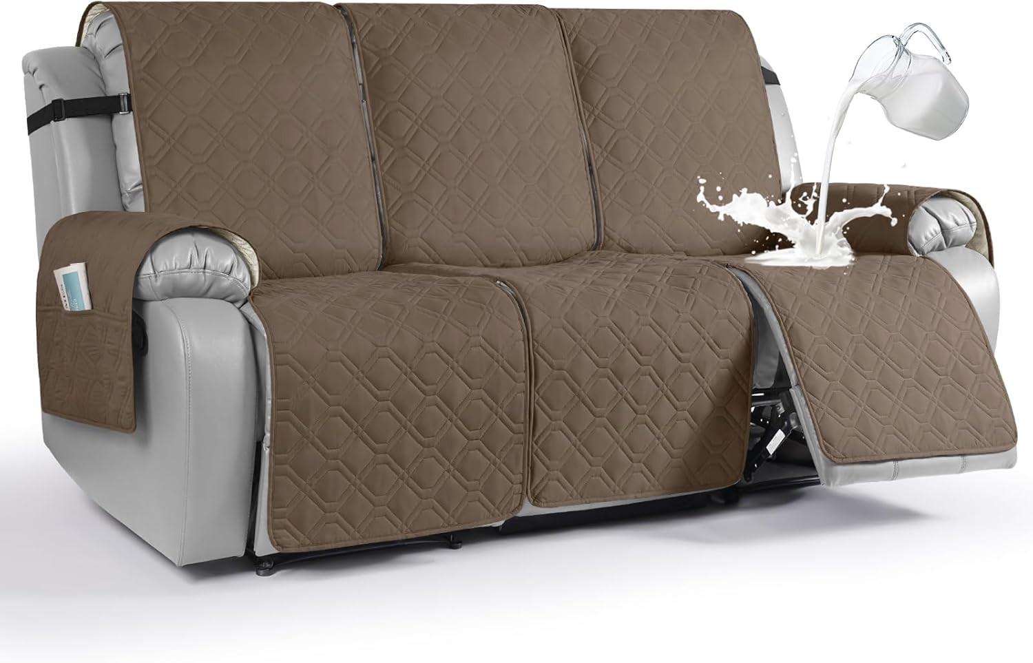 Waterproof Recliner Couch Covers Sofa Covers 1-Piece Washable Reclining Sofa