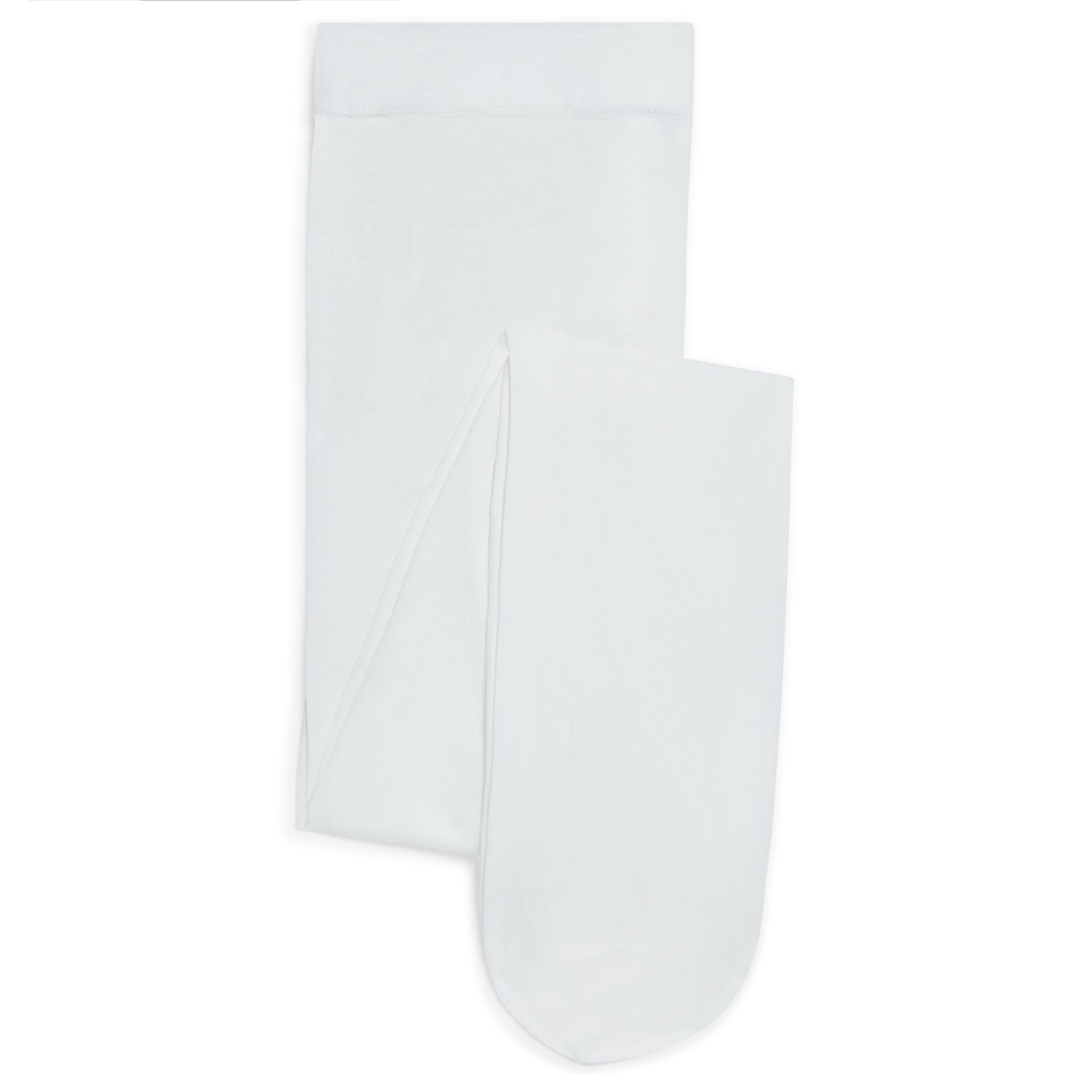 Danskin Girls Microfiber Footed Tights Big Girls (7-16) Medium White