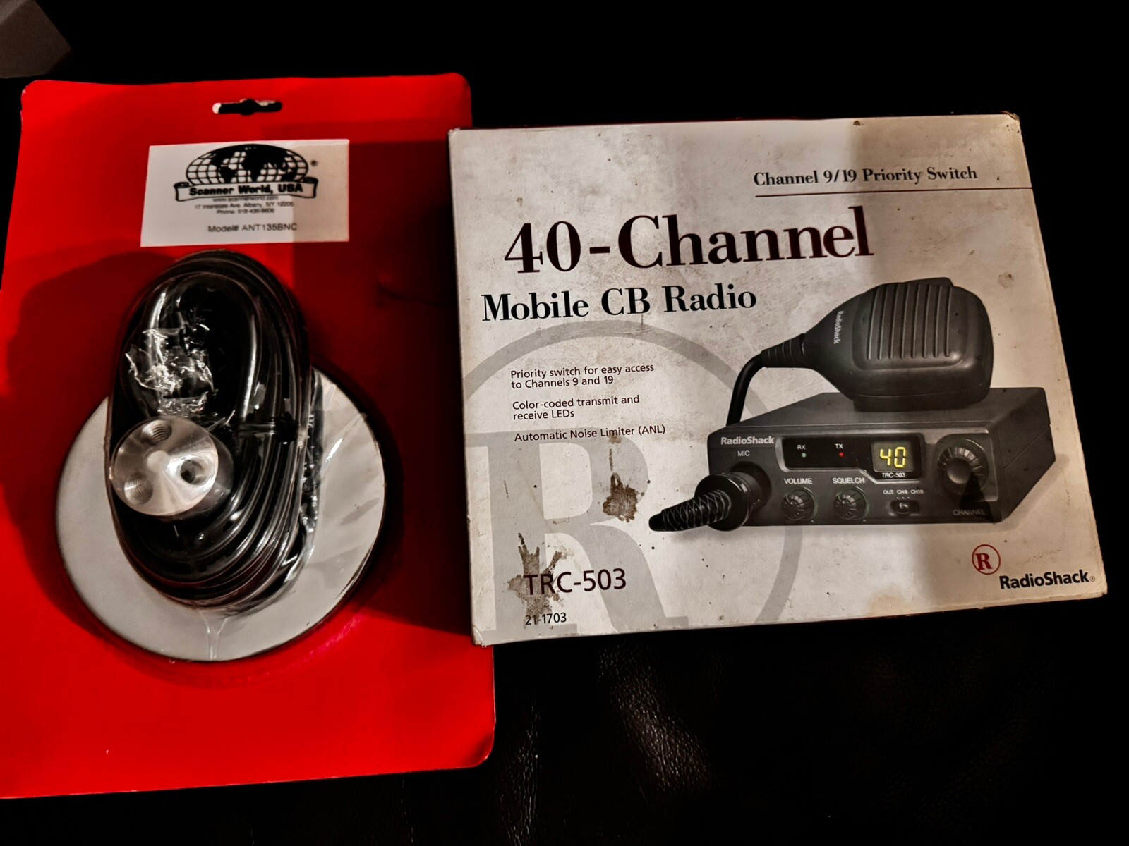 RadioShack 40 Channel Mobile CB Radio TRC-503 Priority Switch 🌟 Brand New
