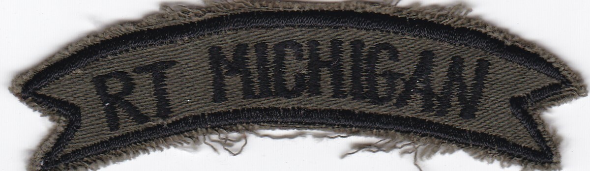 Original US Army Recon Team RT Michigan Special Forces Vietnam Scroll Patch 4