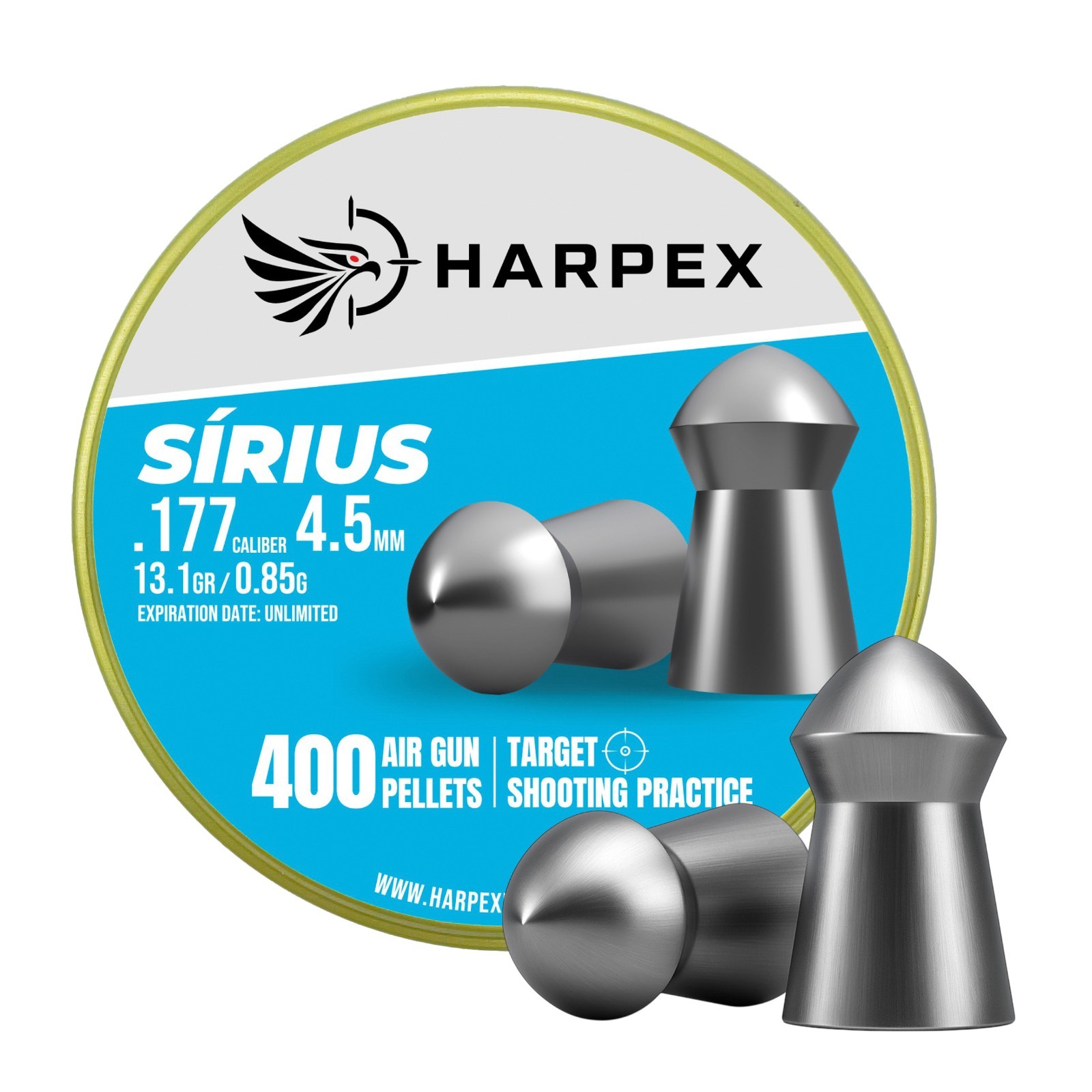 Harpex Sirius Airgun pellets 4.5mm .177 Caliber - 13.1gr High impact