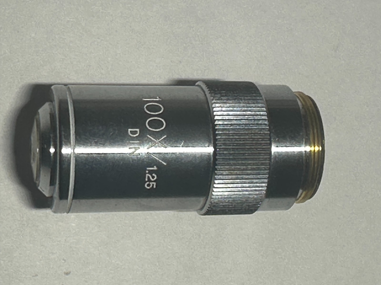 Meiji Japan SN 93639 100x/1.25 DIN Objective Lens - Used in Great Condition