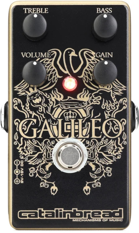 Catalinbread Galileo 4K Treble Boost Overdrive Pedal - Gold