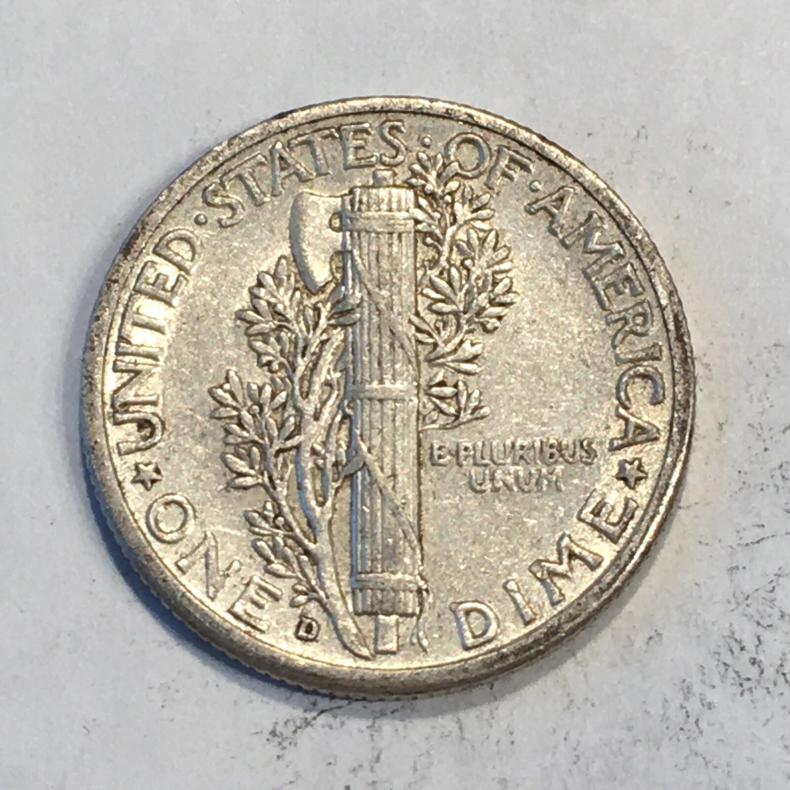 1943-D Mercury Dime - High Quality Scans #L881