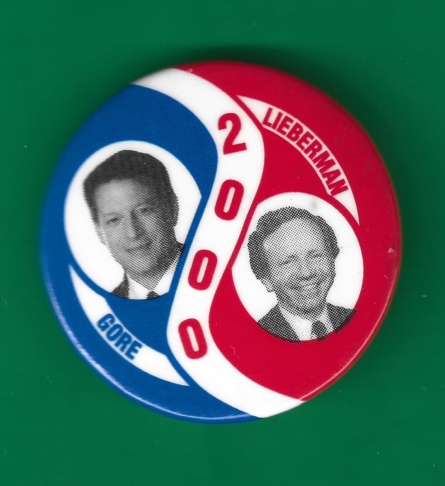 2000 Al Gore & Joe Lieberman -  1.5" / Presidential Campaign Button(Pin55s)