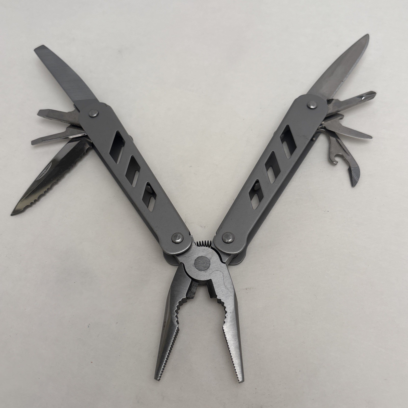 Ozark Trails Multi Tool with Case Sheath Survival Hike Hunt Cap Fish Boat Car
