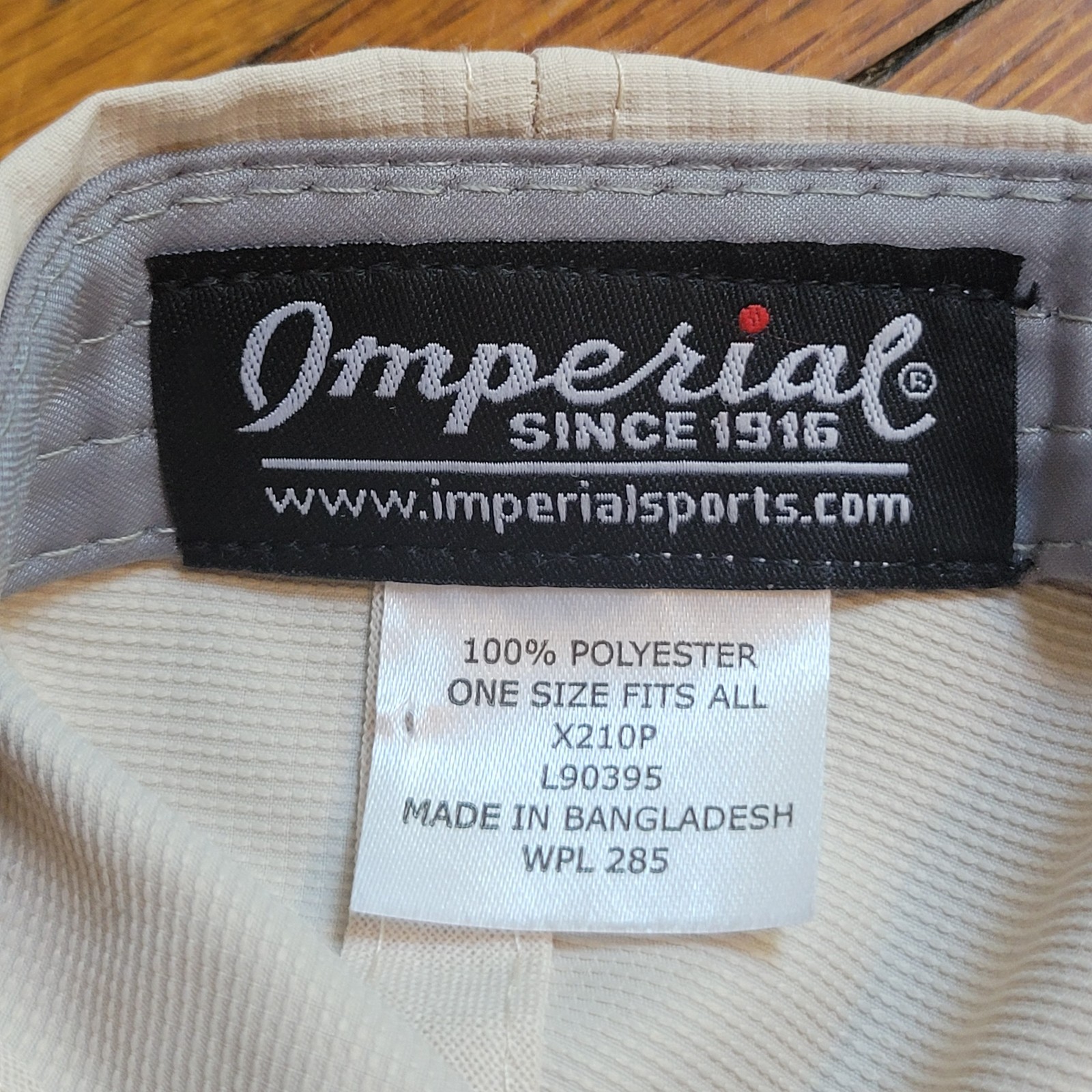 Kentucky Golf Cap White Adjustable Imperial Embroidered Logo