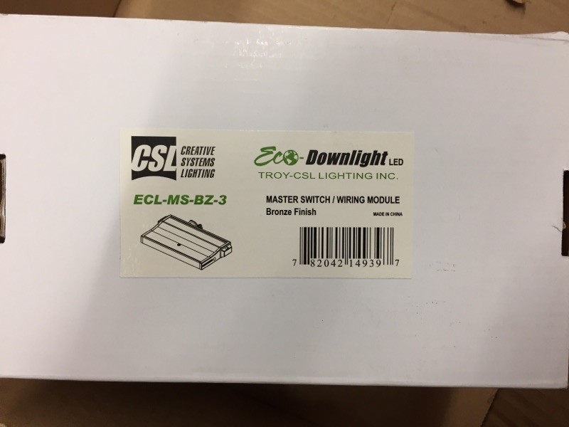 CSL Creative Systems Lighting ECL-MS-BZ-3 LED Undercabinet Light Master Switch