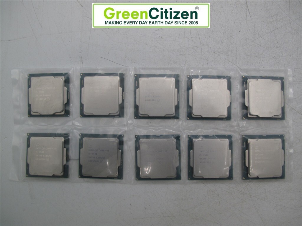 Lot of 10 Intel Core i5-7500 SR335 3.40GHz 6MB 4-Core LGA1151 CPU Processor