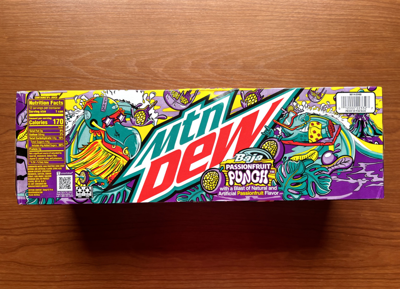 Mountain Dew Baja Passionfruit Punch 12 Pack