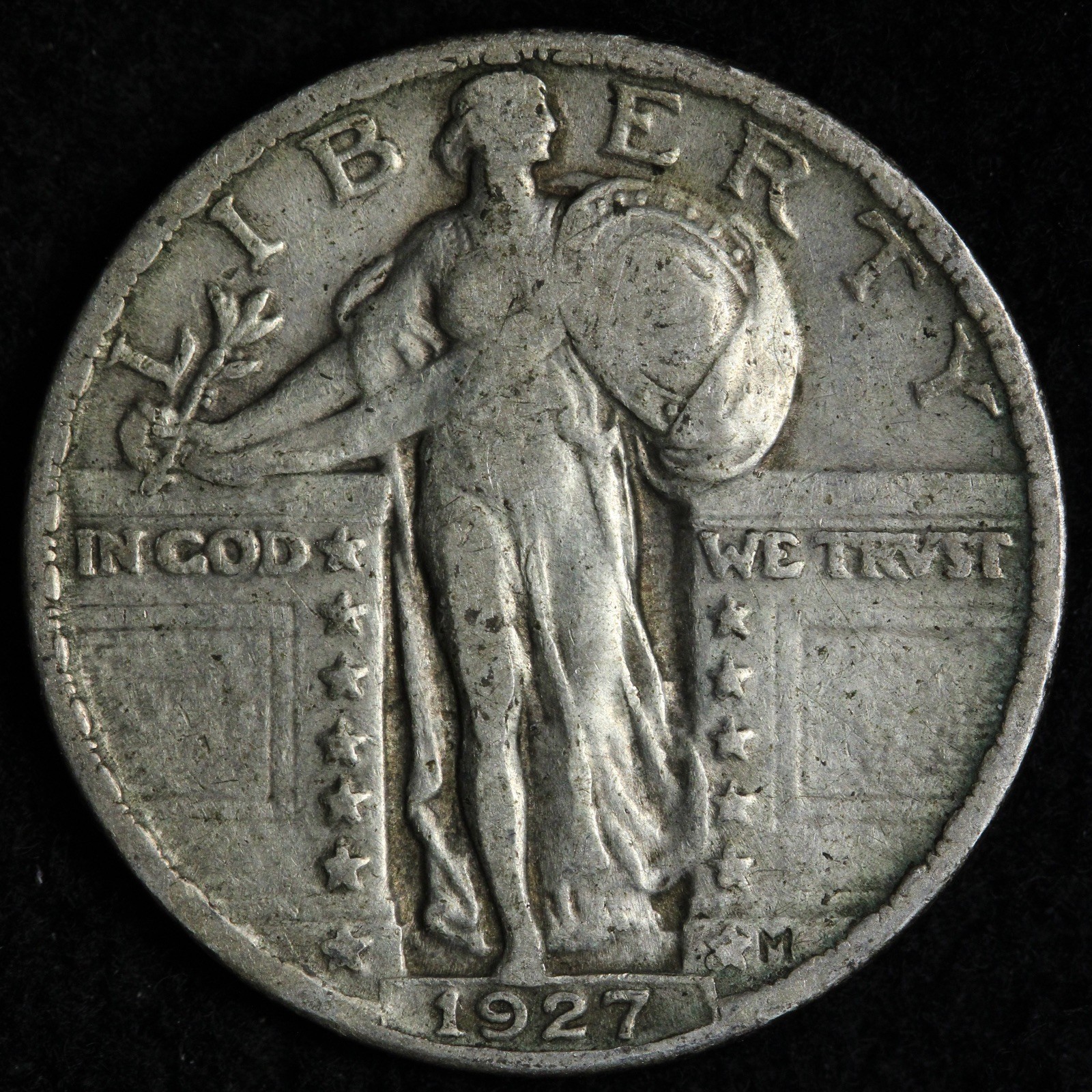 1927 Standing Liberty Silver Quarter XF E278 IUVT