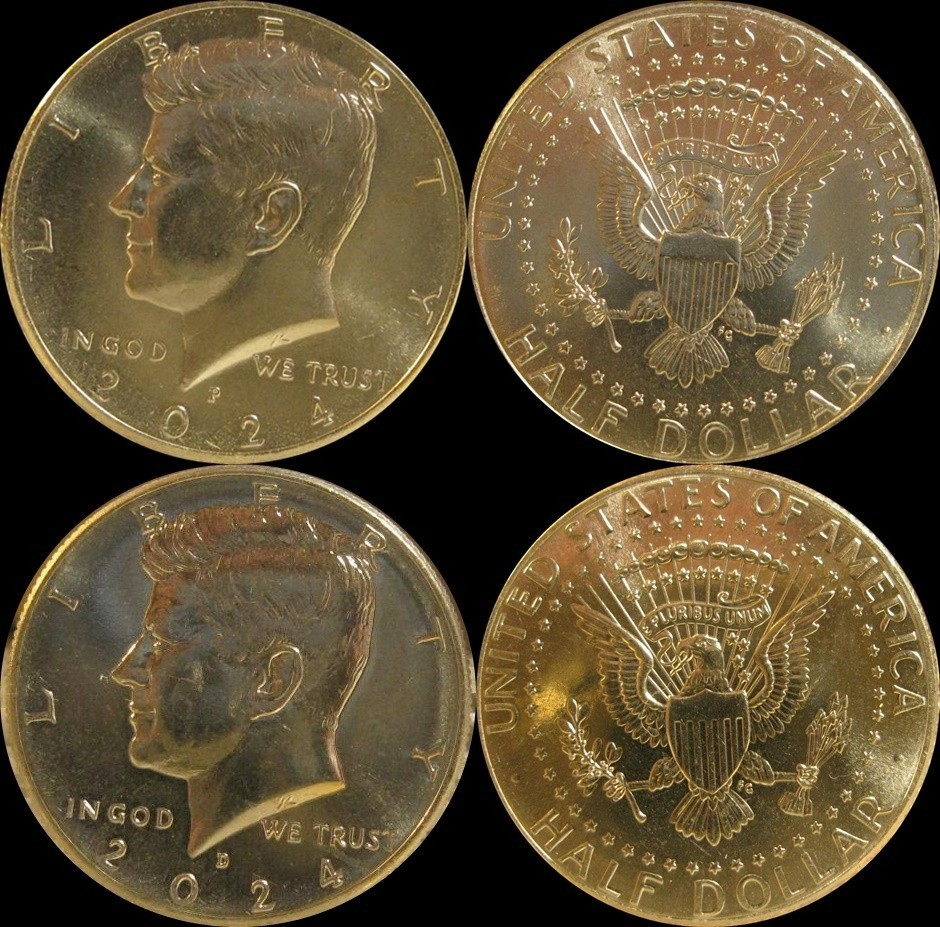 2024 PD [2-coin set] Kennedy Half Dollar-BU