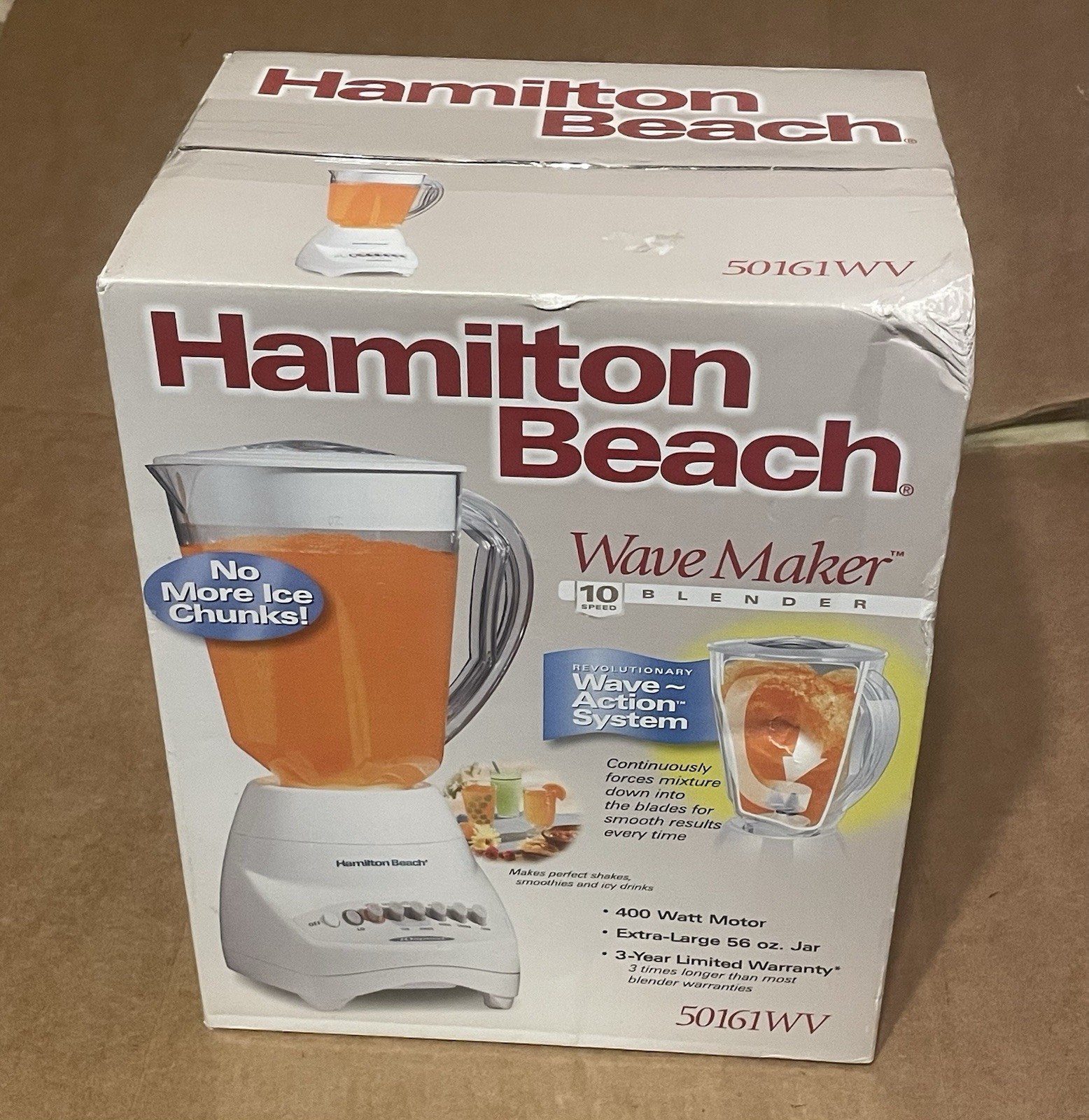 HAMILTON BEACH WAVE MAKER 10-SPEED BLENDER 50161WV NEW SEALED BOX