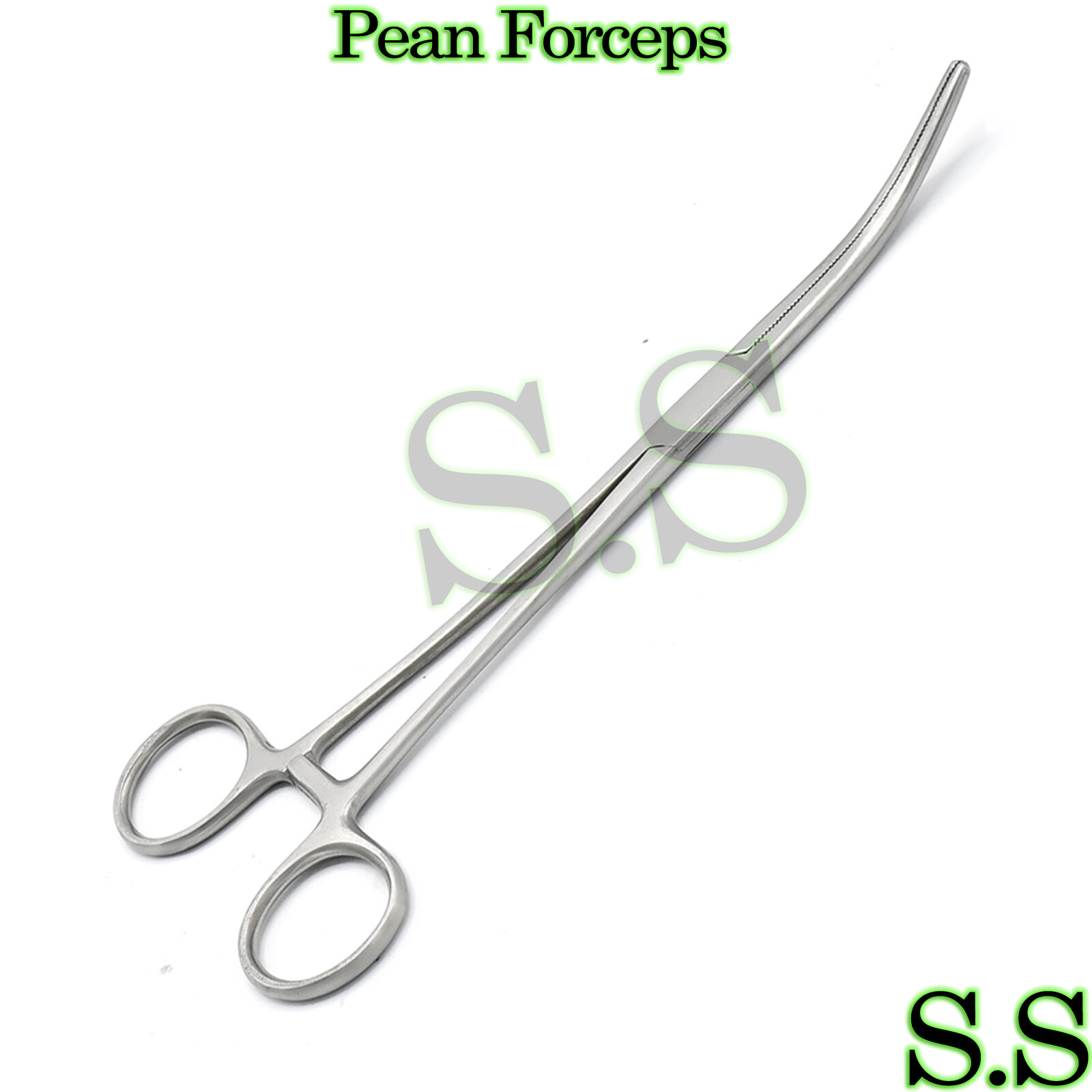 Fishing Hemostat Forceps 10" Curved Pean Forcep Locking Clamps German Grade