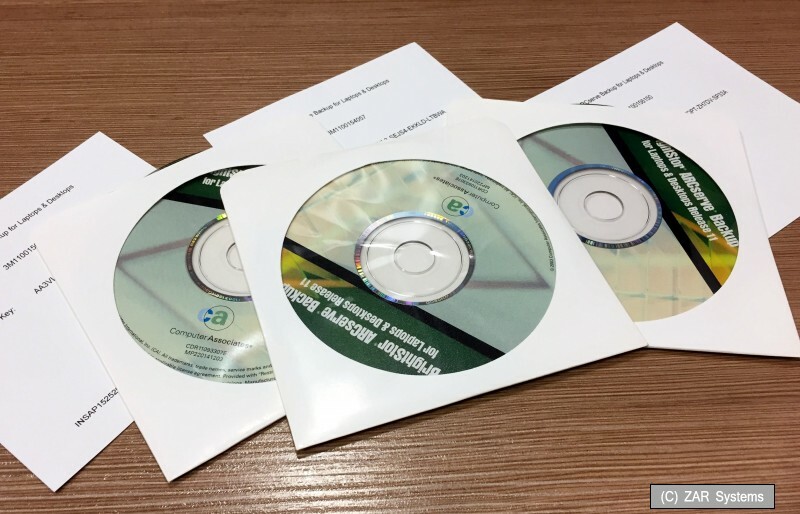 BrightStor OEM ARCserve Backup V11 for Laptops & Desktops, 3x 1 User with Ser.Key