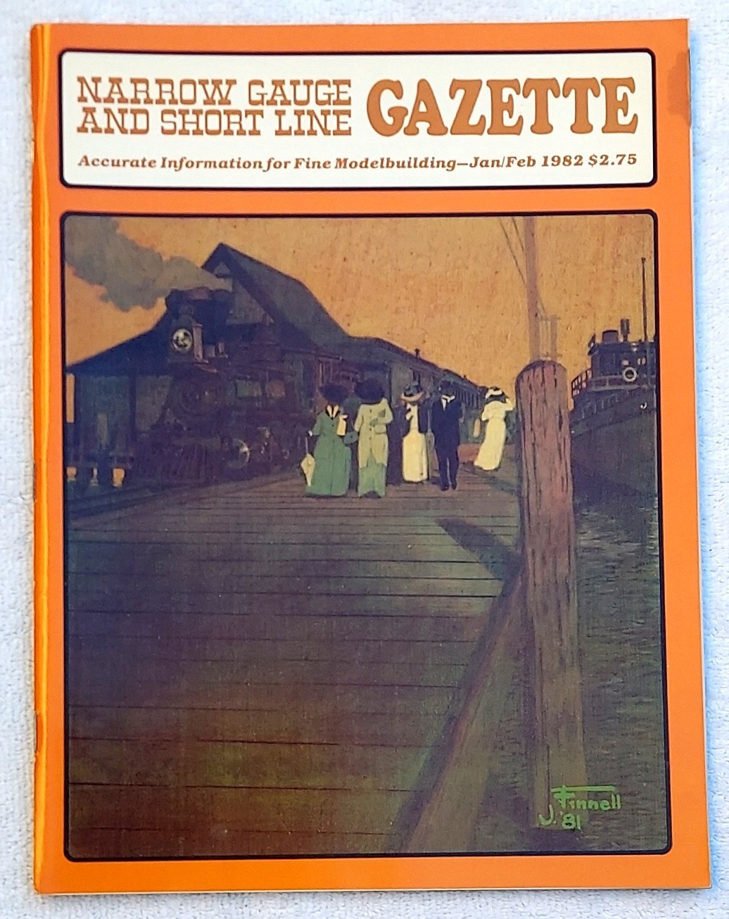 RARE! NARROW GAUGE AND SHORT LINE Gazette Magazine Trains Jan/Februa 1982 *MINT*