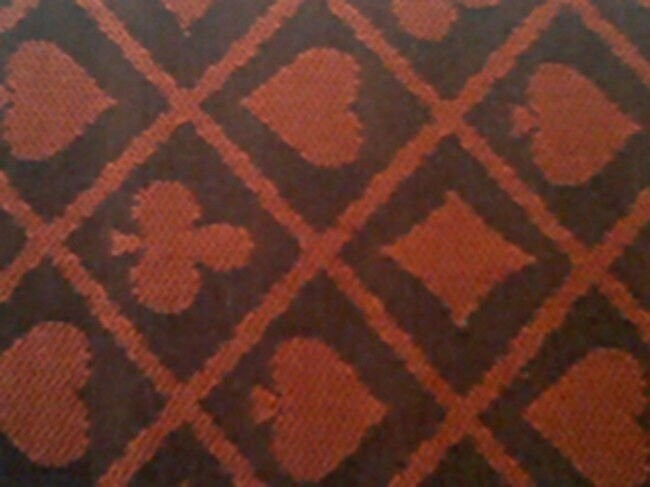 Poker Table Cloth - two tone 7 Feet Poker Speed Cloth red/Blackberry