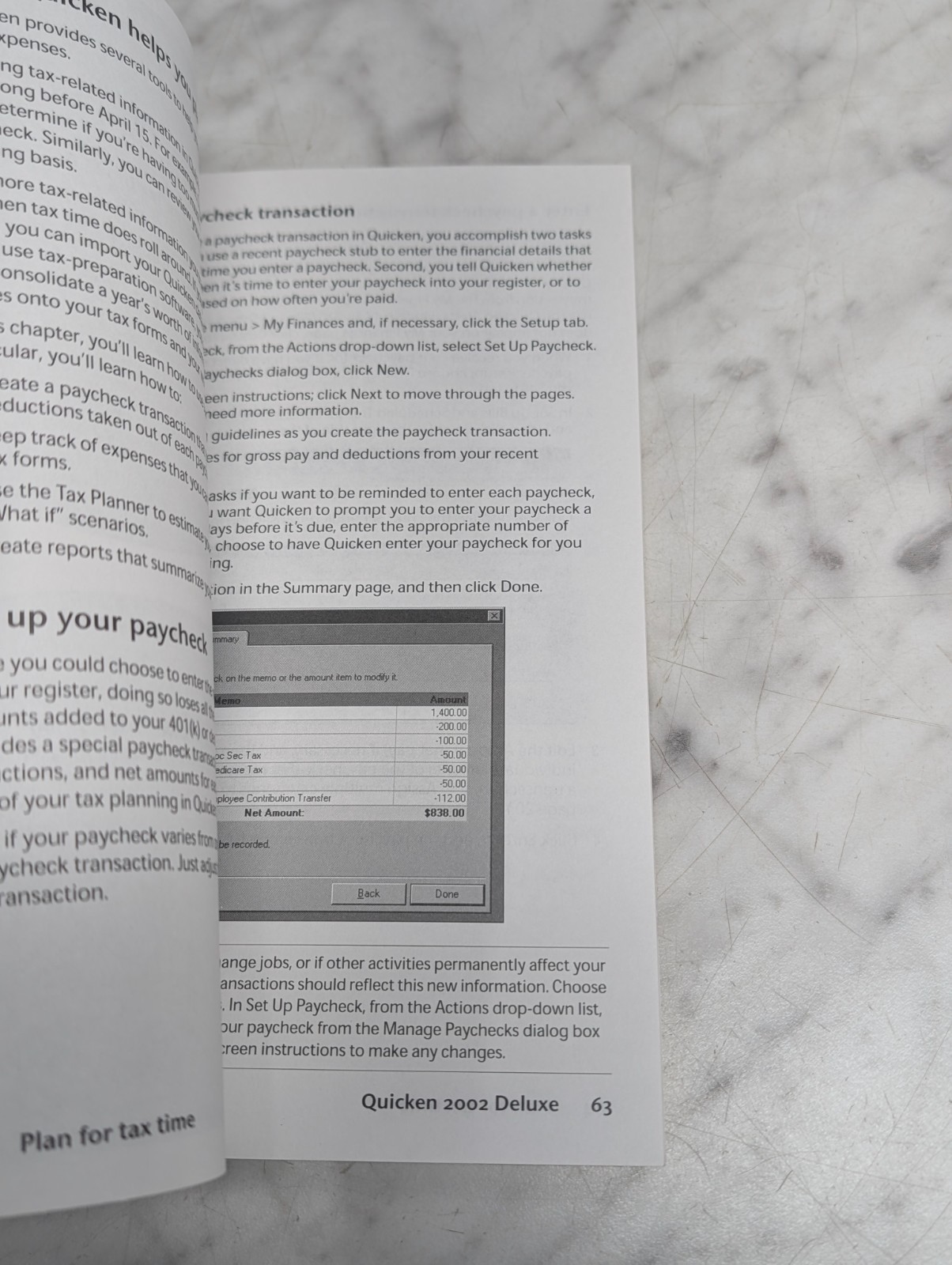 Intuit Quicken 2002 Setup Guide Manual Booklet - Get Maximum Benefit Minimum