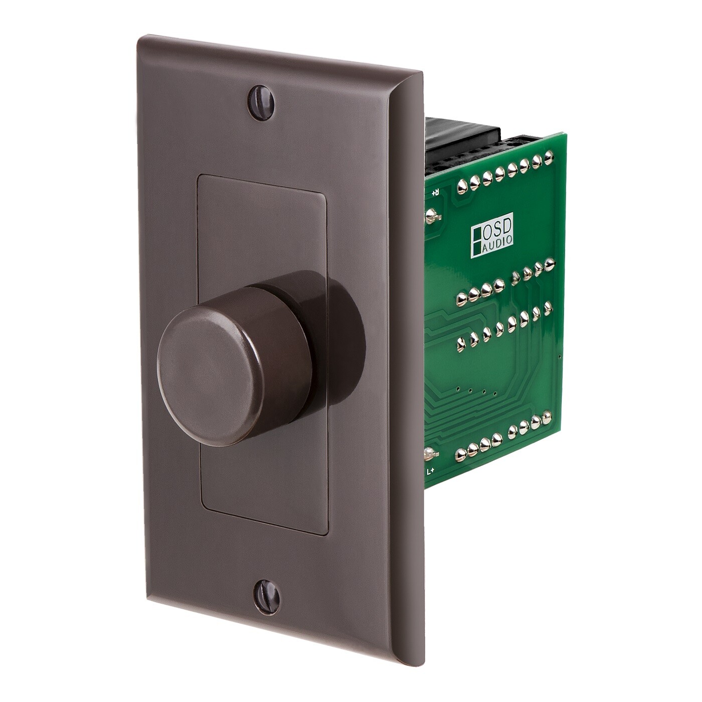 In Wall Volume Control Brown Rotary Knob 300W Impedance Matching Decora SVC300