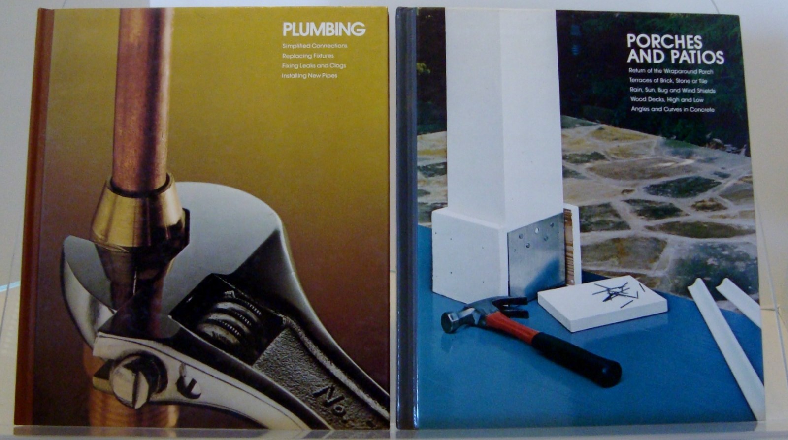 Lot of 2 Books-Time Life Books -"Plumbing"- "Porches and Patios"