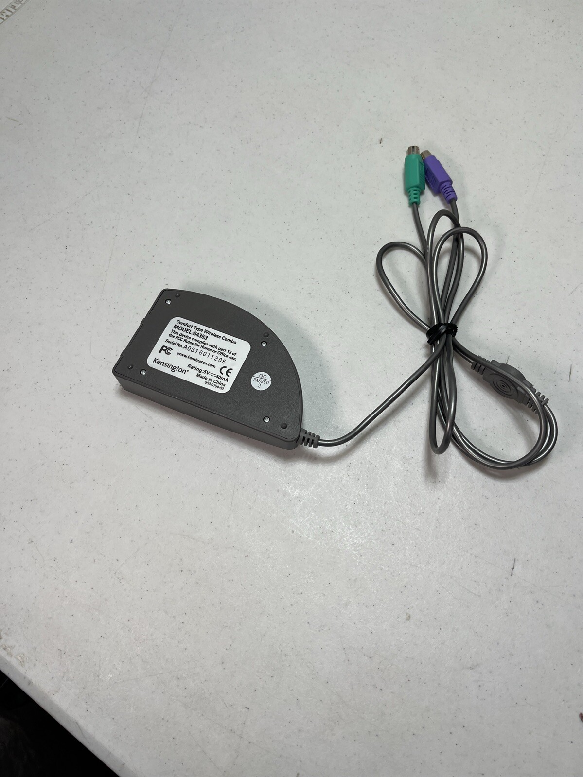 Kensington 64353 Wireless Combo Receiver