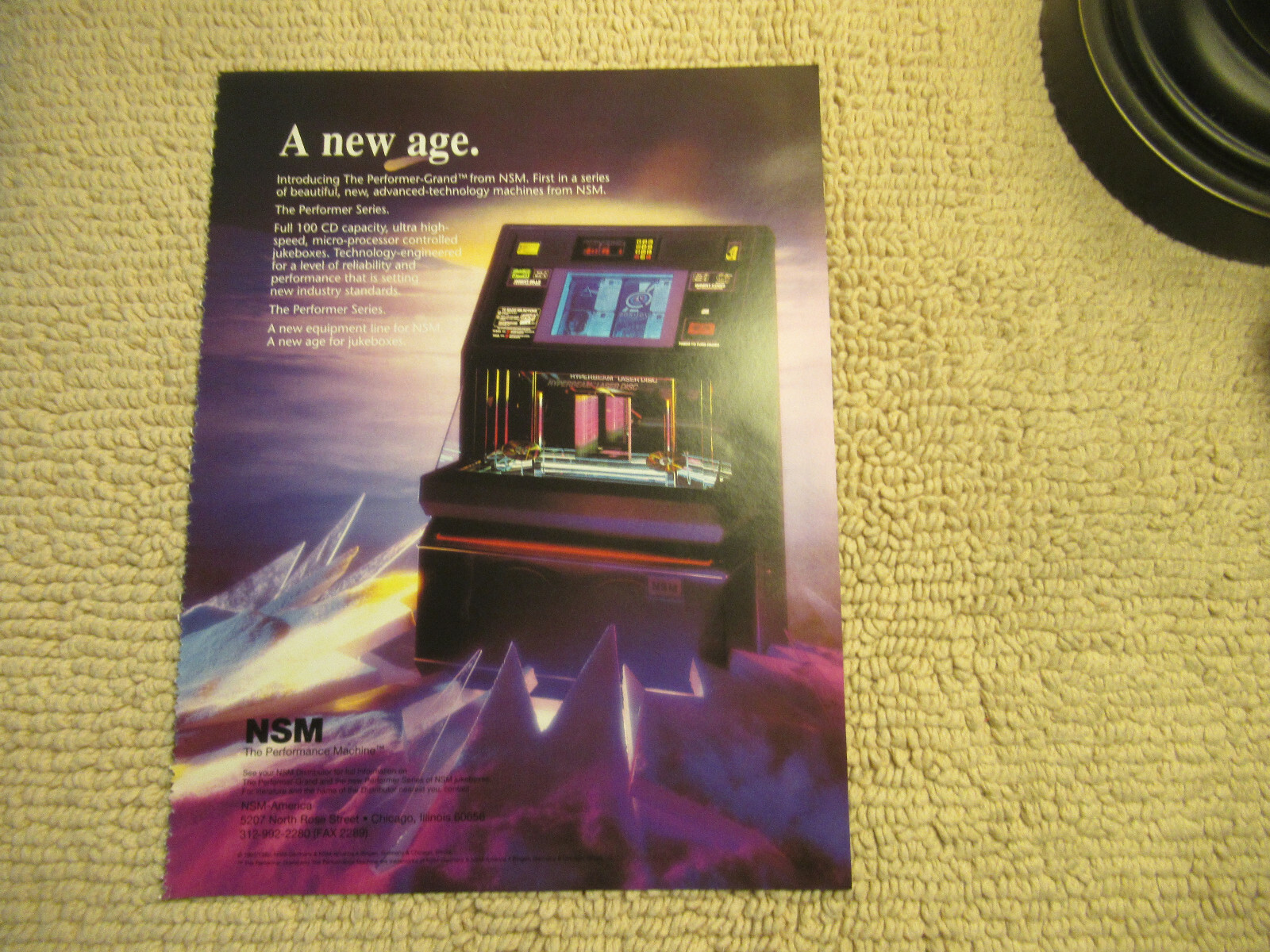 NSM  JUKEBOX  performer grand 100 cd FLYER