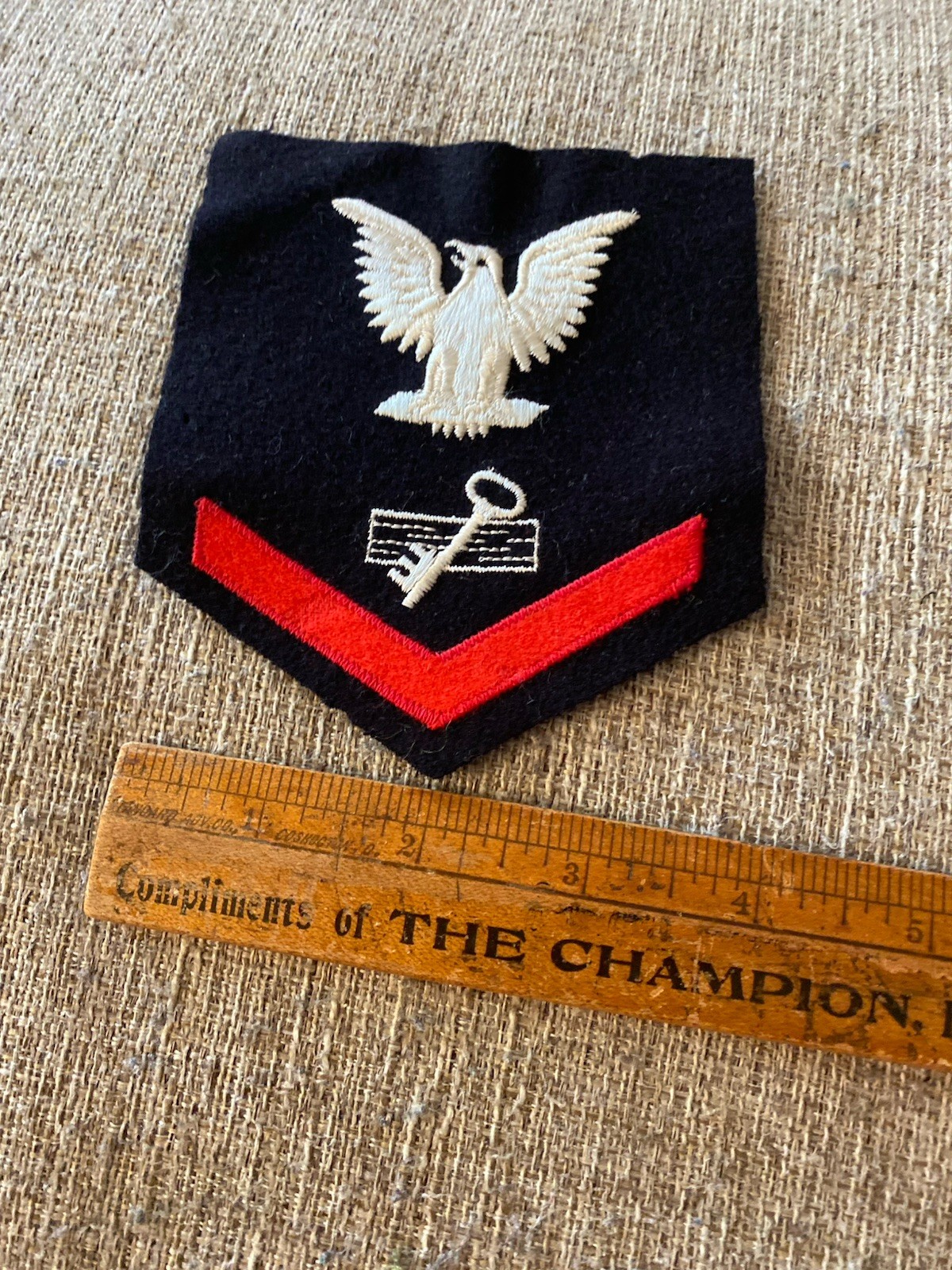 USN US Navy Petty Officer 3rd Class Disbursing Clerk Rate Patch USN Wool