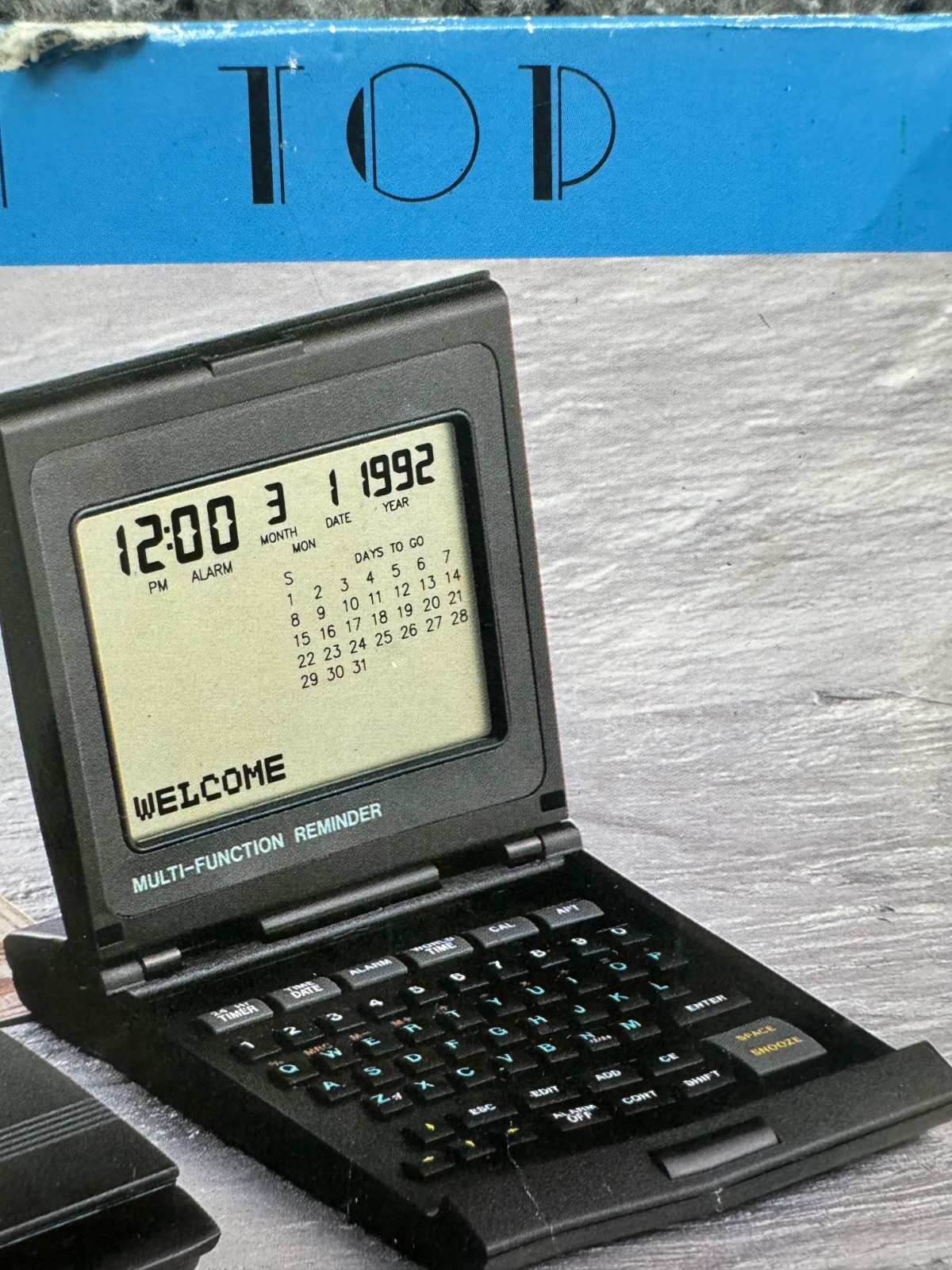 Vintage Palm-Top Multi-Function Notebook Reminder Electronic Organizer