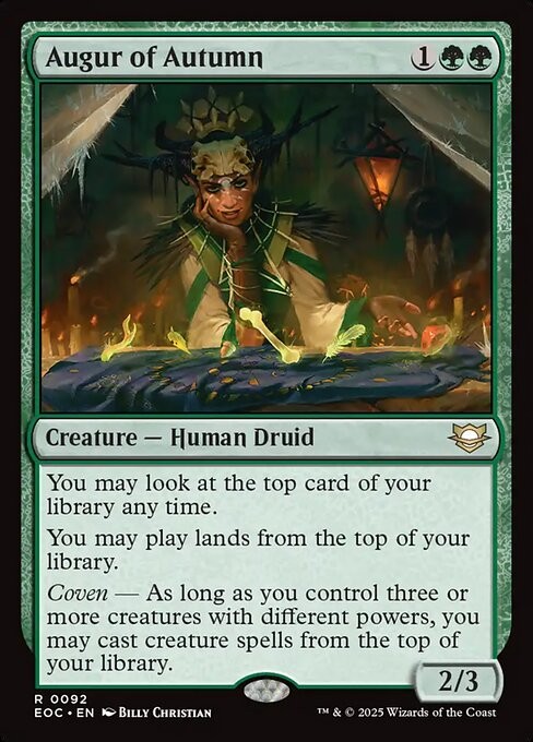 Augur of Autumn 92 R Normal EOC MTG NM
