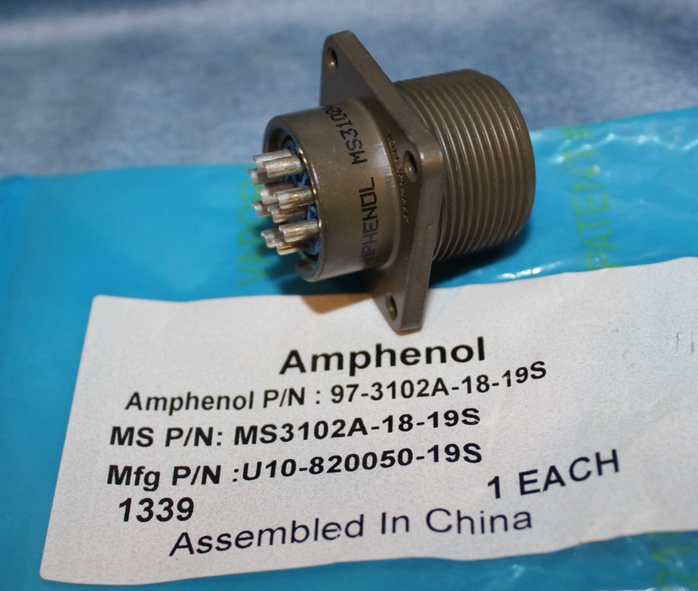 (Brand New) AMPHENOL MS3102A18-19S  MS3102A1819S
