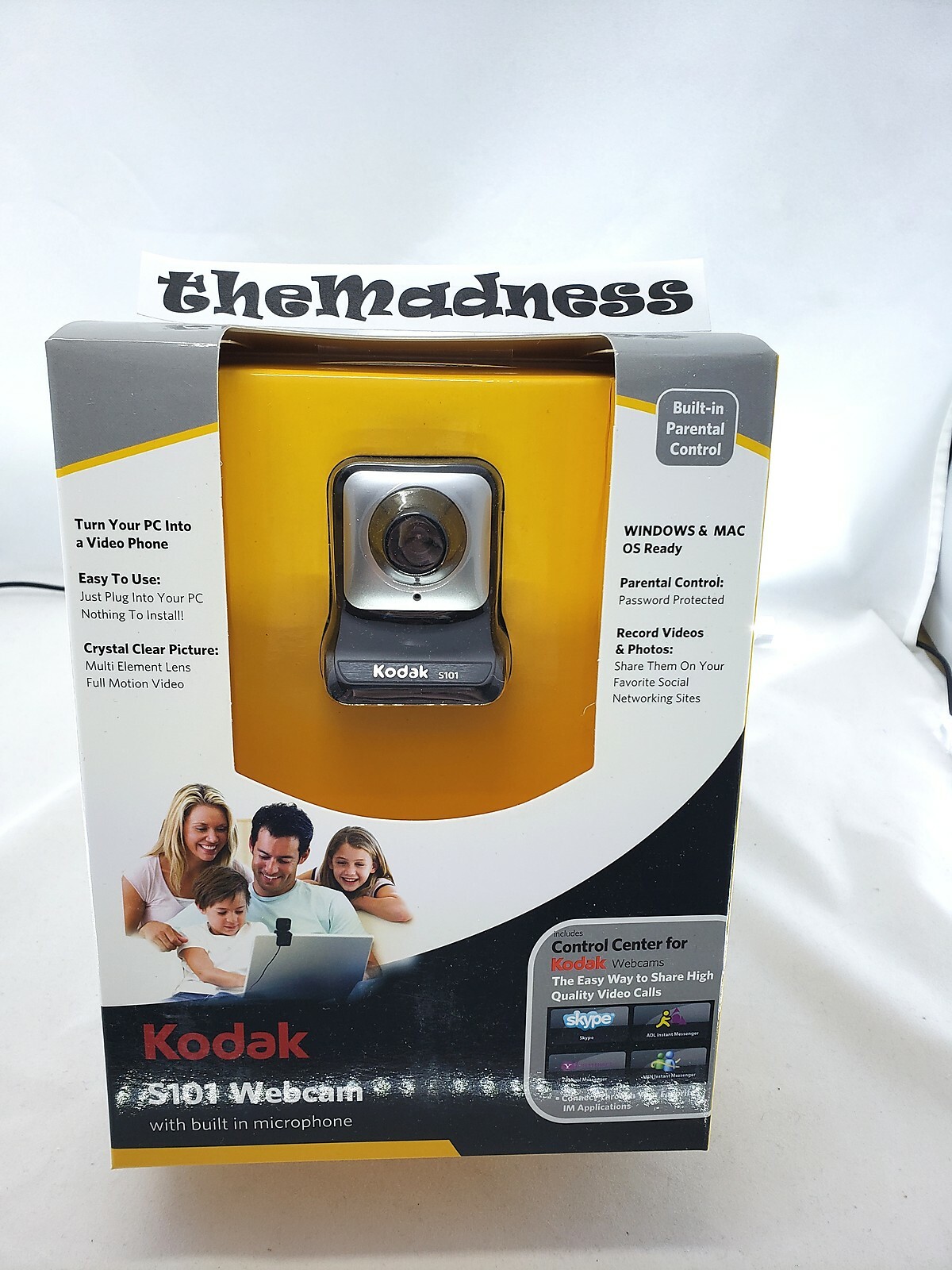 New Sealed Kodak S101 USB Computer Webcam with Built in Microphone
