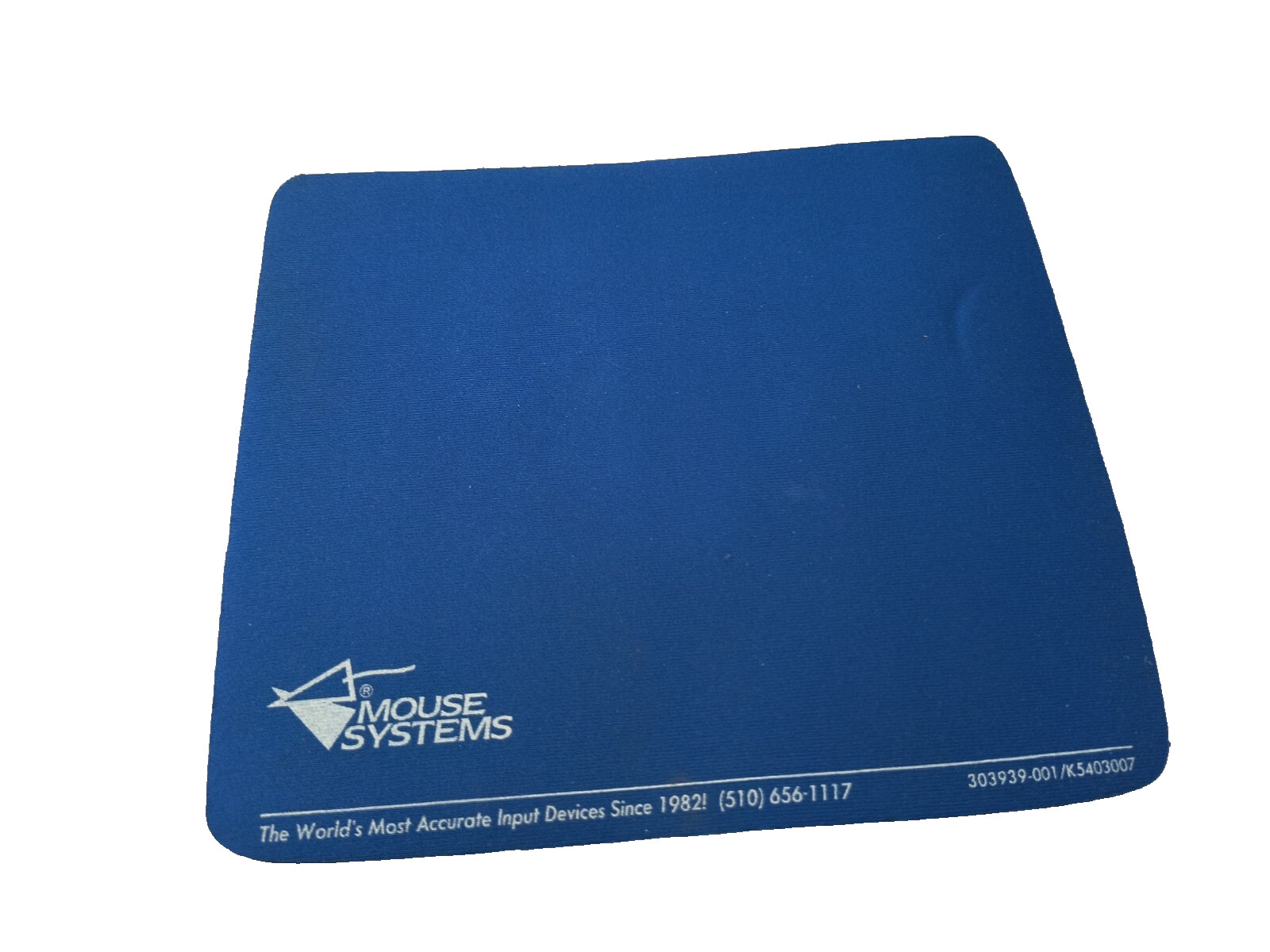 NEW MOUSE SYSTEMS BLUE MOUSE PAD 7" x 8.5" REMOVED FROM RETAIL MOUSE RM2-CMP7
