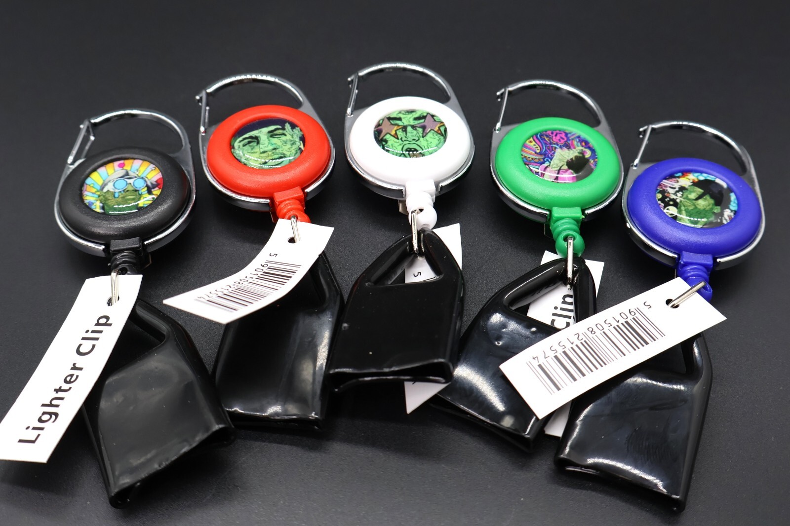 "5x Leashes Lighter Leash w/ premium Clip | Assorted Colors | Handy