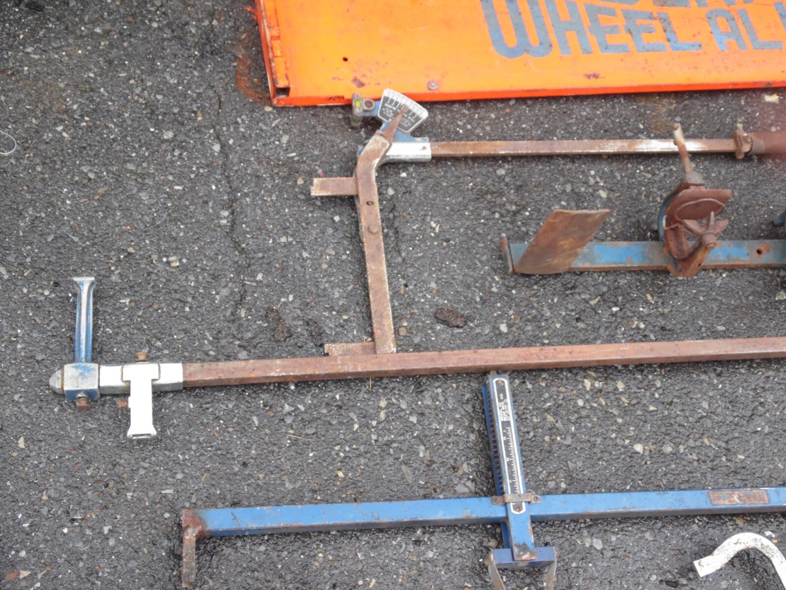 Vintage Bear Wheel Aligner Alignment Tool and Sign