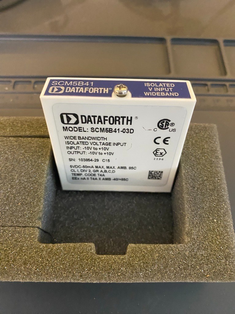 DATAFORTH SCM5B41-03D Isolated Voltage Input Module -10V to +10 Fully Functional