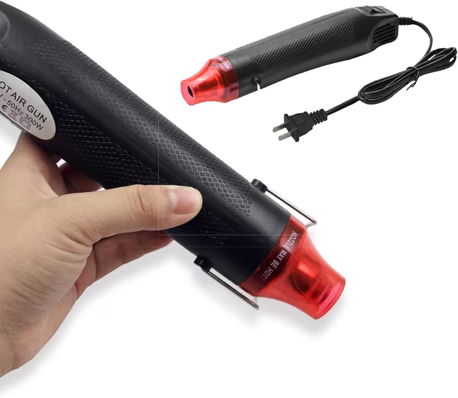 Mini Heat Gun 300W Handheld Heat Gun Dual-Temperature 392℉ & 662℉ Hot Air Gu
