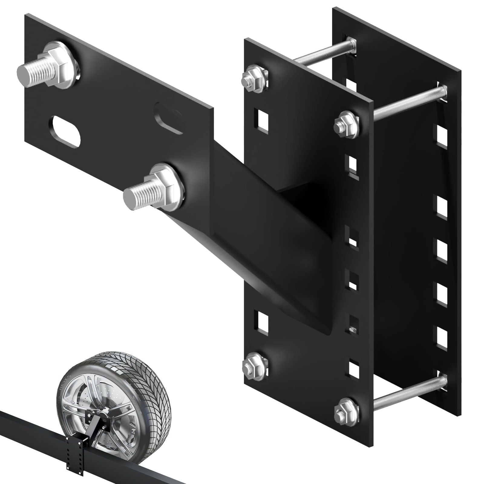 Trailer Spare Tire Mount - Boat Spare Carrier Bracket Heavy Duty Holder Utili...