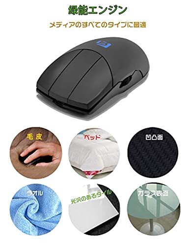 Shengshou 3 Button Mouse Side Scrolling Wireless with 3 Button Scroll Wheel 249