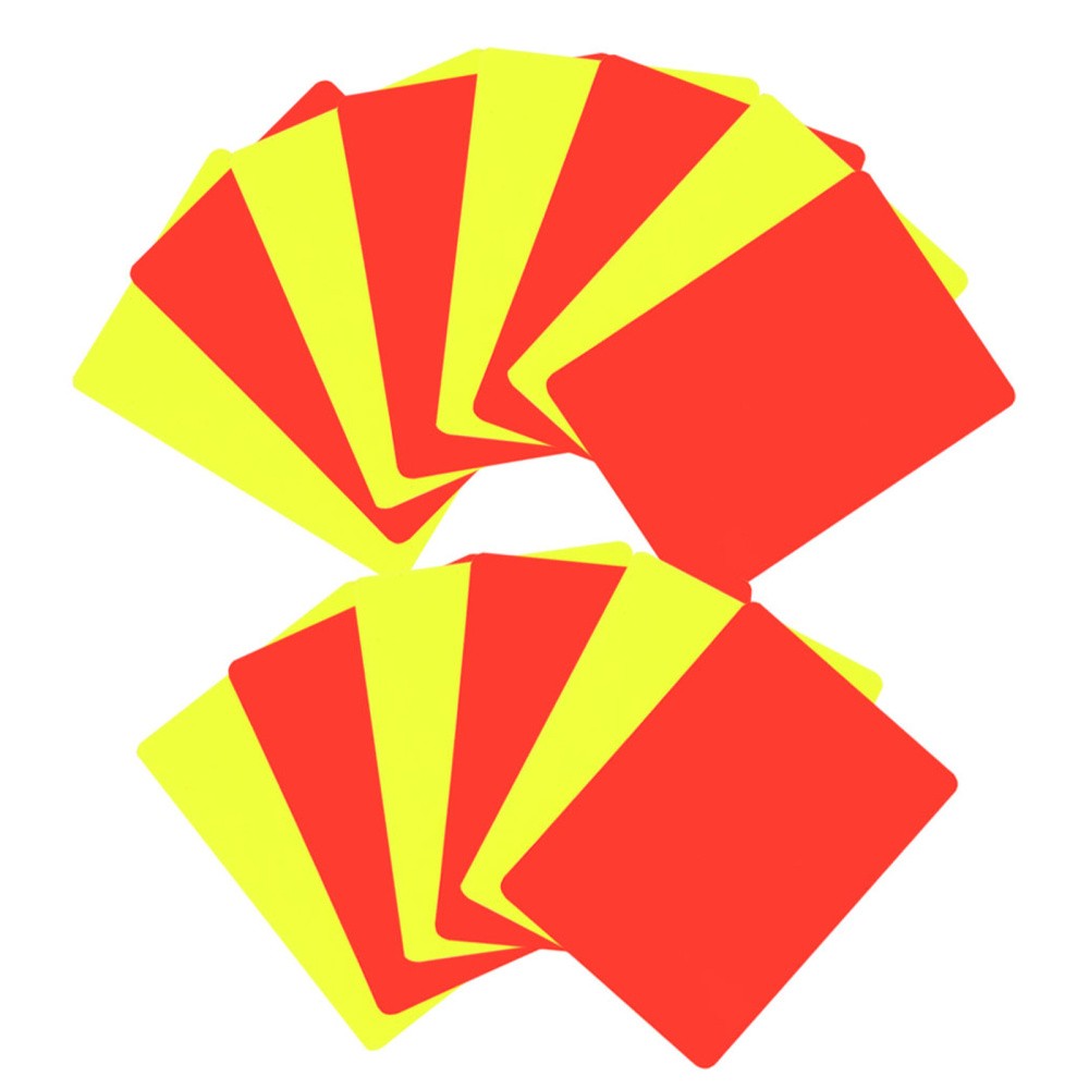 24 Pcs Soccer Standard Cards Ejection Referee Kitreferee Set Accessories
