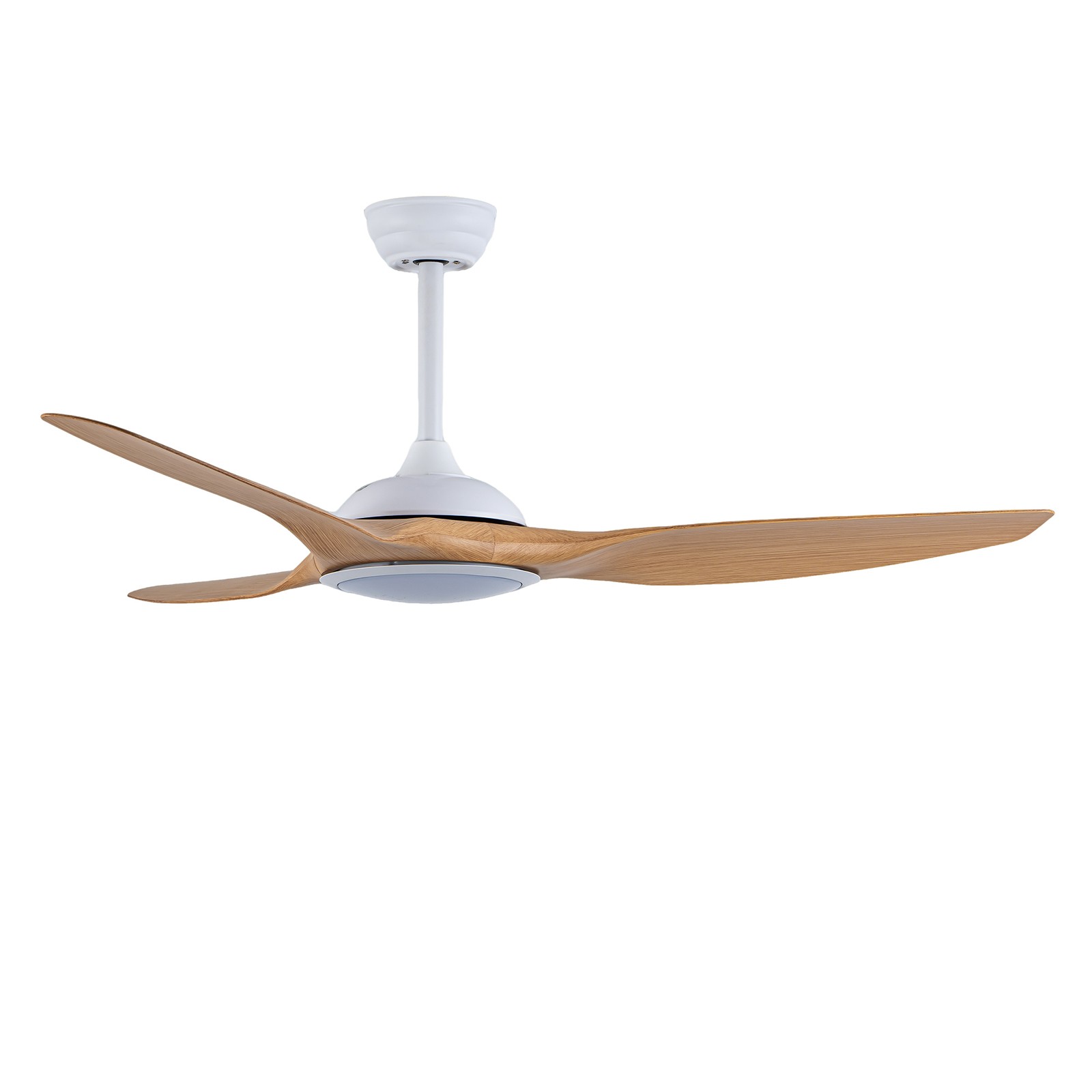 52 Inch ABS Blades Ceiling Fan With Light Kit ( LED Light Source),DC 6 Speed