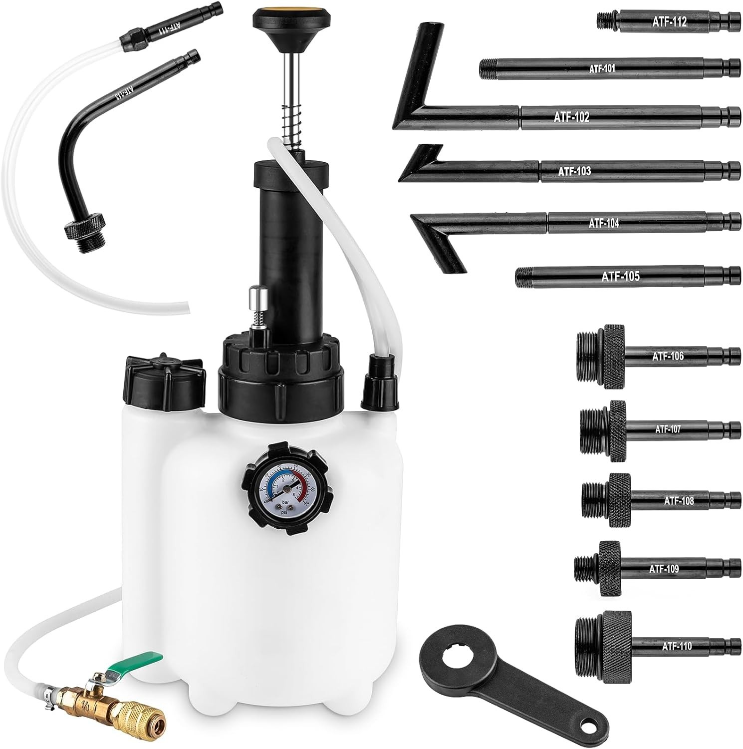 3L Transmission Fluid Pump Kit, Fluid Transfer Pump with 13PCS ATF Adapters,...
