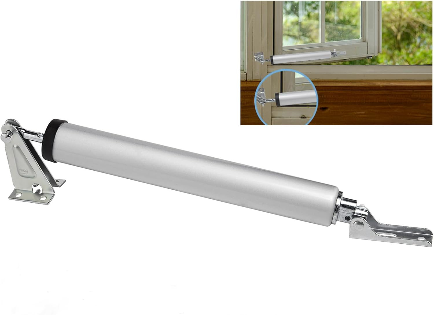 1 Set Silver Screen Door Closers, Storm Door Closer Medium Duty Screen Door Shoc