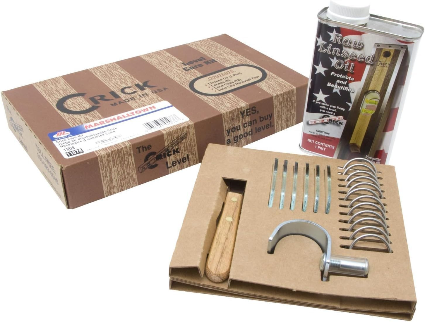 Masonry Crick Level Care Kit, Keep Your Masonry Level in Top Condition, Made in
