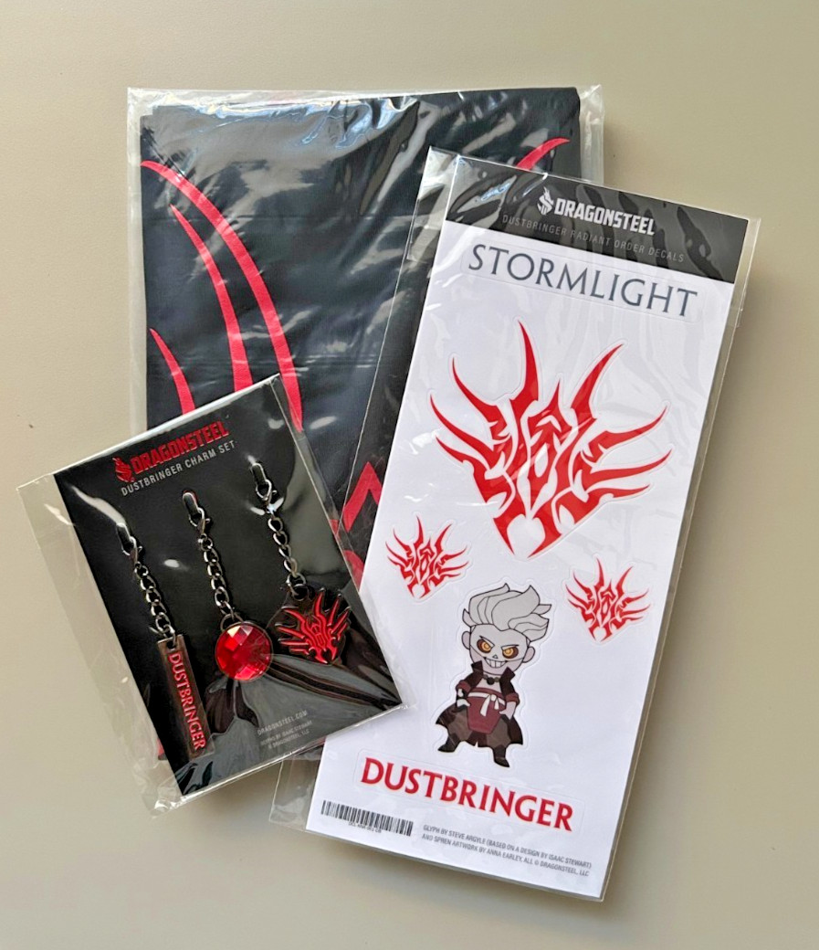 DUSTBRINGER Radiant Decals, Charms & Banner ~ Stormlight Archive Sanderson ~ NEW
