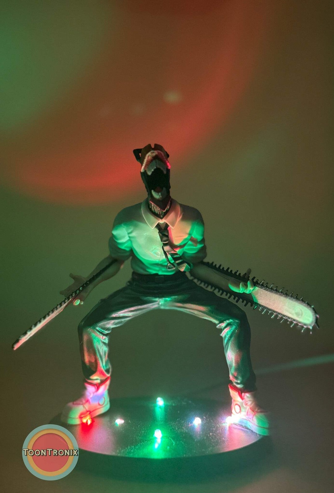 5" Chainsaw Man Lamp Light Statue Figure Collectible